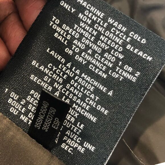 Cole Haan Signature full maxi length brown puffer coat, size extra small - Picture 11 of 16